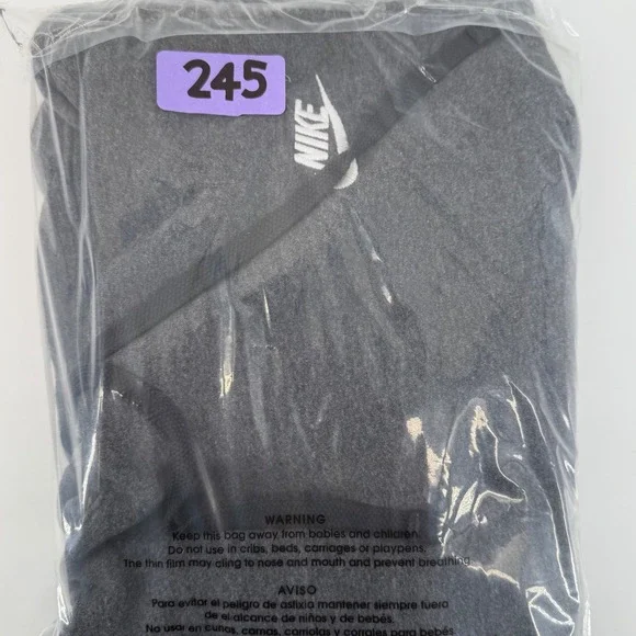 Nike Sportswear Club Fleece Pullover Hoodie Dark Gray Heather Men's Medium - Picture 7 of 7